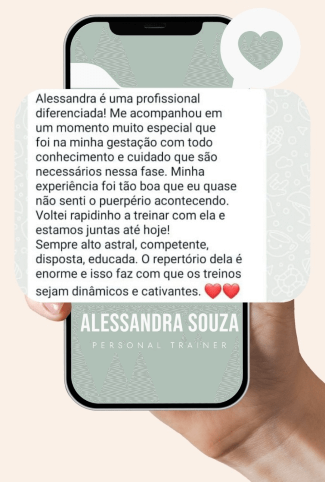 depoimento de aluna da Alessandra S Personal Trainer BH2